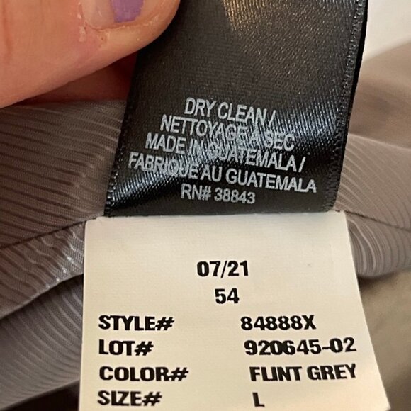 Sam Edelman Wool Coat Flint Grey Size Large Style#84888X - Picture 4 of 5